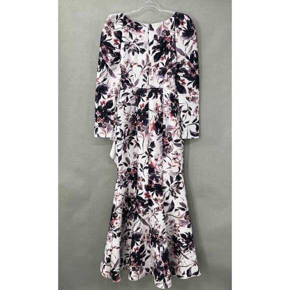 45. Badgley Mischka Floral Gown Womens 6 Princesscore Modest Swiftie Wedding - Picture 6 of 9